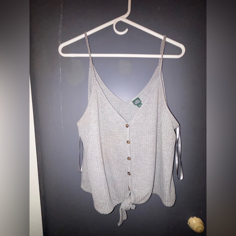 Wild Fable Heather Gray Buttoned Camisole